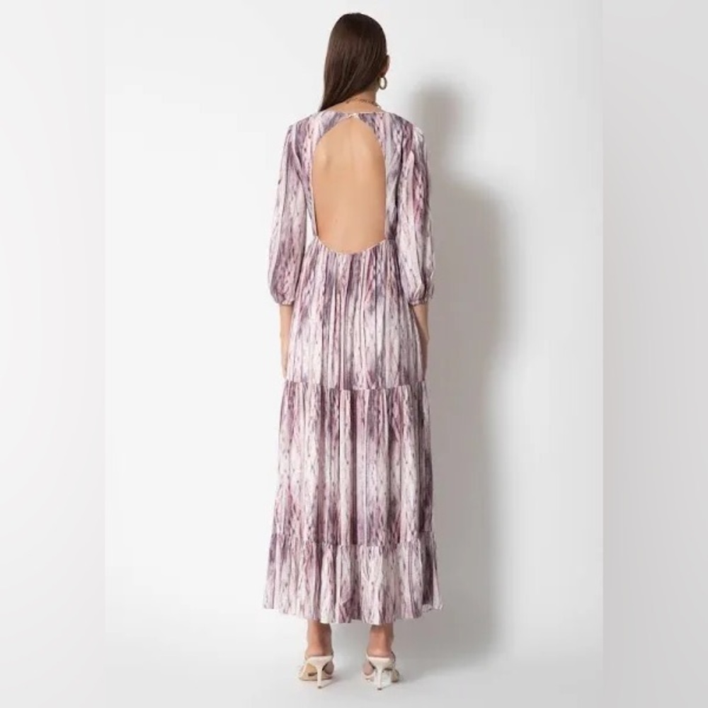 NWT $158 Tart Emeline Maxi Dress in Linear Dust Size XS summer boho Easter - Picture 3 of 17